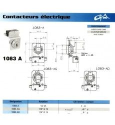 1083-A-116 170 D 1 sortie impulsion cosses  visser 