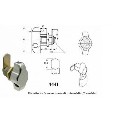 CADENASSABLE 4441 1/4T D AVEC CAME BATTEUSE L38