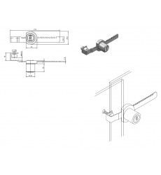 Crmaillre   2915-001NI s'entrouvrant sur N S540