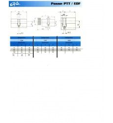 Cylindre 35X45 Mme N  sur PASSE  PTT / EDF