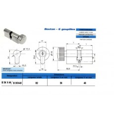 Cylindre  Bouton 35X45 N varie