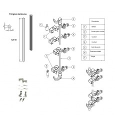  Kit  Tringle Ronde +  Accessoires