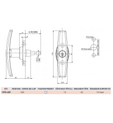  Serrure 1078-40F 