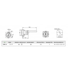 Serrure 12900-13 1/2T droite 2S