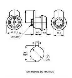 Serrure 1320 sur n 92500