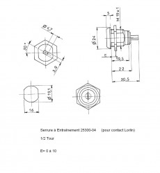 Serrure 25300-04 N VARIE