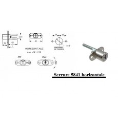 Serrure 5841 horizontale 6H/12H