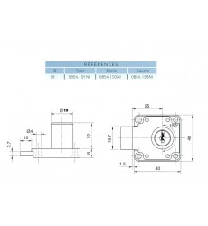 Serrure 854-191NI n de cl Varie