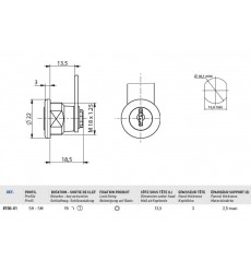 Serrure 8700-01 N vari