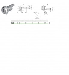 Serrure 911-160A 1/2T 2S