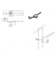 Serrure crmaillre 2915-001NI  n vari