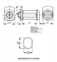 Serrure F07A sur n 2131A