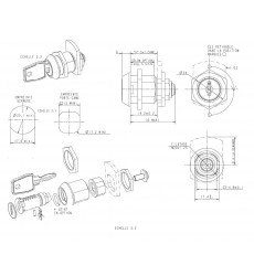 Serrure F602 sur n 3450