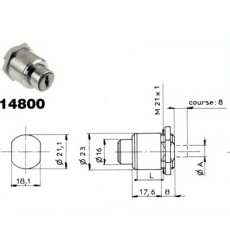 Serrure poussoir 14800-01 n de cl  VARIE 