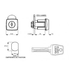 Serrure UGL 902 vari + Came L38