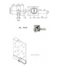 serrures 5913-004 NI gauche